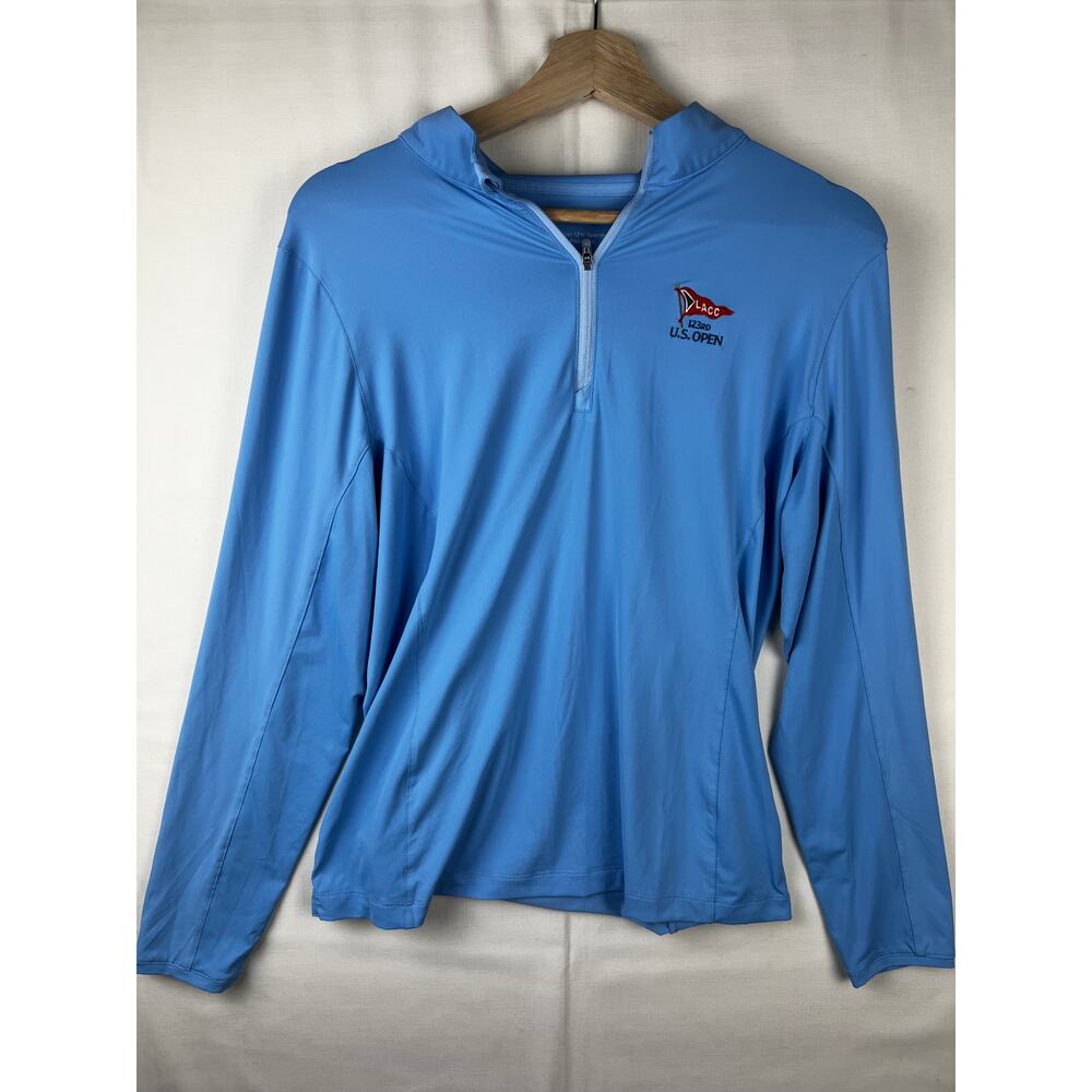 Peter Millar Womens Size L Quarter Zip 1/4 Zip Golf Pullover Hoodie